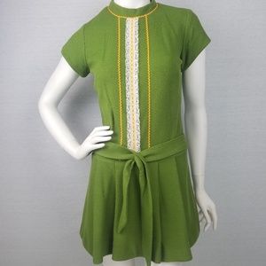 Vintage green romper skort